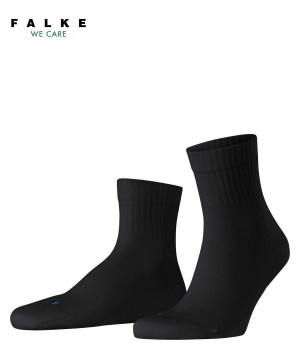 Skarpetki Falke Run Rib Short sock Męskie Czarne | VMWPJL-193