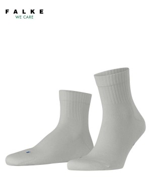 Skarpetki Falke Run Rib Short sock Męskie Szare | QPVSDH-856