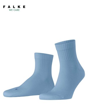 Skarpetki Falke Run Rib Short sock Męskie Niebieskie | KIQTAD-172