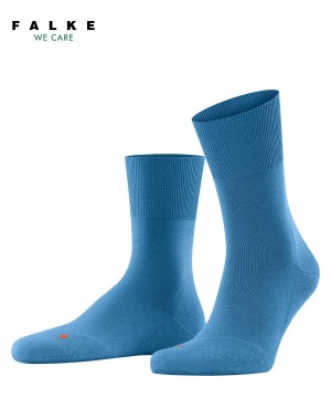 Skarpetki Falke Run Socks Damskie Niebieskie | MXWQEU-548