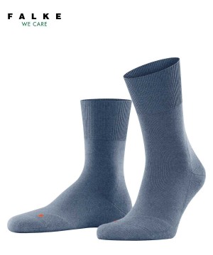 Skarpetki Falke Run Socks Damskie Niebieskie | PBCHAF-547