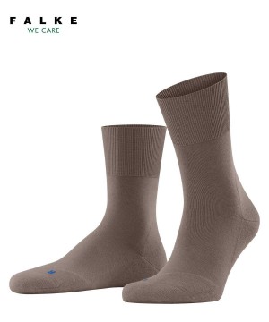 Skarpetki Falke Run Socks Męskie Brązowe | YVSMXF-715