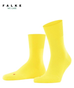 Skarpetki Falke Run Socks Męskie Żółte | UIFLRZ-653