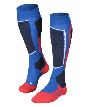 Skarpetki Falke SK2 Intermediate Skiing Knee-high Socks Męskie Niebieskie | BMNDJE-021