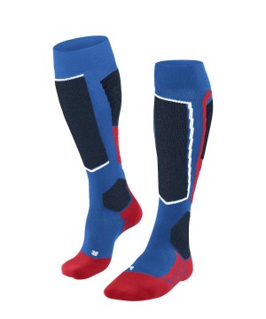 Skarpetki Falke SK2 Intermediate Vegan Skiing Knee-high Socks Męskie Niebieskie | QIACJU-841