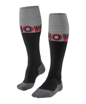 Skarpetki Falke SK4 Advanced Skiing Knee-high Socks Męskie Czarne | JRQGPX-731