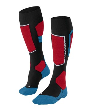 Skarpetki Falke SK4 Advanced Skiing Knee-high Socks Męskie Czarne | ODFRGY-501