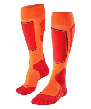 Skarpetki Falke SK4 Advanced Skiing Knee-high Socks Męskie Pomarańczowe | HKUICM-281