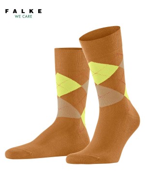 Skarpetki Falke Sensitive Argyle Socks Męskie Pomarańczowe | XVZYSW-586