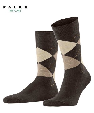 Skarpetki Falke Sensitive Argyle Socks Męskie Brązowe | KIEABQ-634