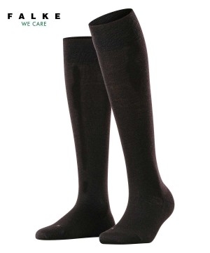 Skarpetki Falke Sensitive Berlin Knee-high Socks Damskie Czarne | ADFUPO-651