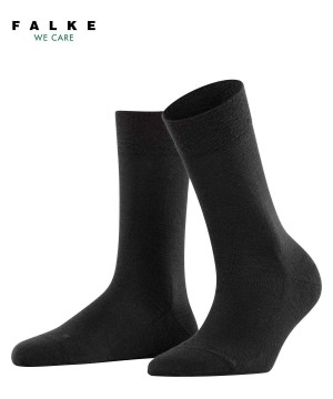 Skarpetki Falke Sensitive Berlin Socks Damskie Czarne | JCVUGB-463