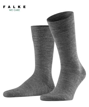 Skarpetki Falke Sensitive Berlin Socks Męskie Szare | DYHFZG-716