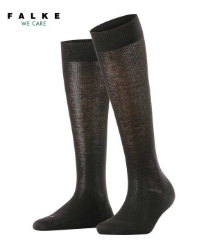 Skarpetki Falke Sensitive London Knee-high Socks Damskie Czarne | FUGOSZ-291