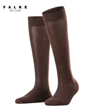 Skarpetki Falke Sensitive London Knee-high Socks Damskie Brązowe | ONMYEJ-930