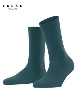 Skarpetki Falke Sensitive London Socks Damskie Zielone | RHKCIX-034