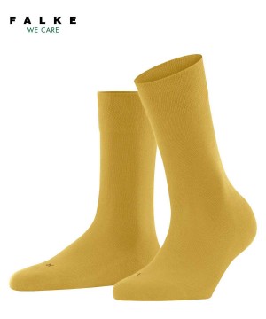 Skarpetki Falke Sensitive London Socks Damskie Żółte | FITOVX-145