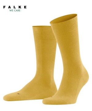 Skarpetki Falke Sensitive London Socks Męskie Żółte | RGSCUI-692