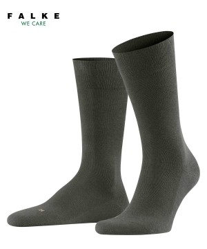 Skarpetki Falke Sensitive London Socks Męskie Zielone | DKLHAT-576