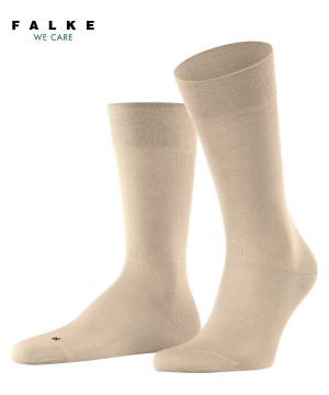 Skarpetki Falke Sensitive Malaga Socks Męskie Beżowe | UWLHOR-942