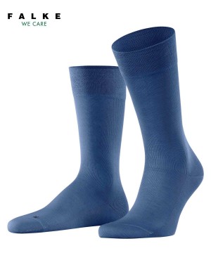 Skarpetki Falke Sensitive Malaga Socks Męskie Niebieskie | YNWMTF-071