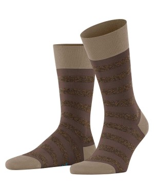 Skarpetki Falke Sensitive Mapped Line Socks Męskie Brązowe | IRFEQD-748