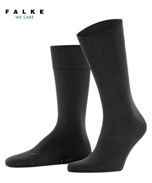 Skarpetki Falke Sensitive New York Socks Męskie Czarne | UAXGRK-759