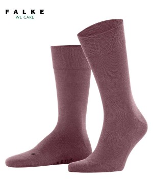 Skarpetki Falke Sensitive New York Socks Męskie Czerwone | MENUAQ-391