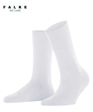 Skarpetki Falke Sensitive New York Socks Damskie Białe | UQYHPK-923