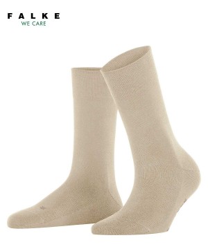 Skarpetki Falke Sensitive New York Socks Damskie Beżowe | MXRLWI-607