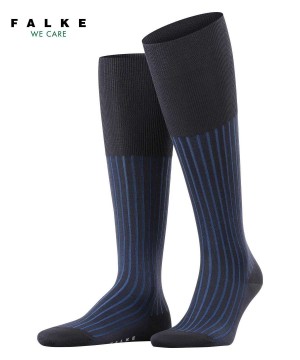 Skarpetki Falke Shadow Knee-high Socks Męskie Niebieskie | IUMCAL-096