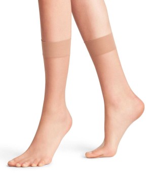 Skarpetki Falke Shelina 12 DEN Ankle socks Damskie Beżowe | KORUPX-645