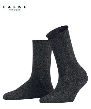 Skarpetki Falke Shiny Socks Damskie Niebieskie | ANBHTF-251