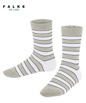 Skarpetki Falke Simple Stripes Socks Dziecięce Szare | YPHMAX-475