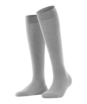 Skarpetki Falke Softmerino Knee-high Socks Damskie Szare | VZTKRX-832