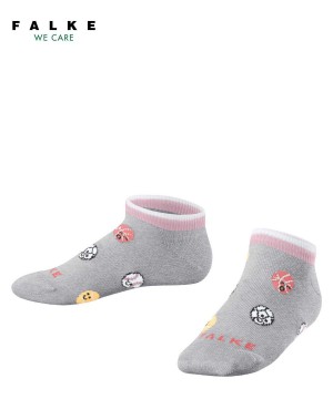 Skarpetki Falke Sporty Balls Sneaker socks Dziecięce Szare | TPRLDG-615