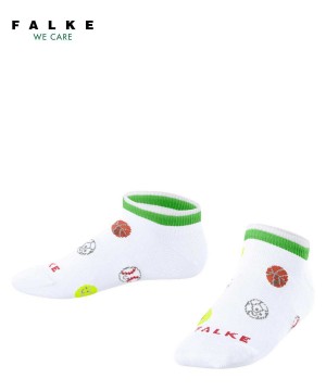 Skarpetki Falke Sporty Balls Sneaker socks Dziecięce Białe | RSVAFW-109