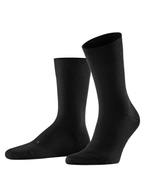 Skarpetki Falke Stabilizing Wool Everyday Socks Męskie Czarne | KHPJQA-065