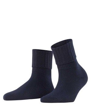 Skarpetki Falke Striggings Rib Boot socks Damskie Niebieskie | LJUKIN-145