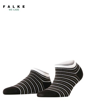 Skarpetki Falke Stripe Shimmer Sneaker Socks Damskie Czarne | ESDCOH-496