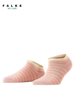 Skarpetki Falke Stripe Shimmer Sneaker Socks Damskie Różowe | JOIHYX-243