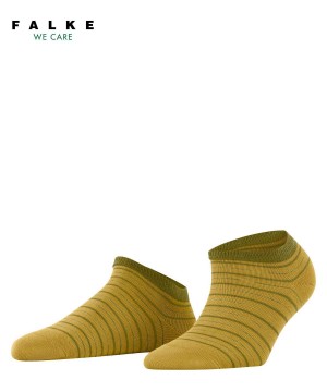 Skarpetki Falke Stripe Shimmer Sneaker Socks Damskie Żółte | VKBIZS-192