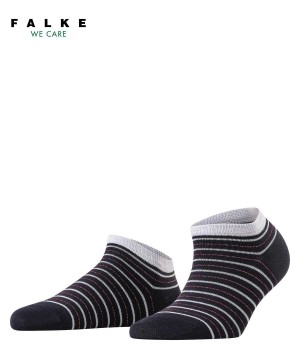 Skarpetki Falke Stripe Shimmer Sneaker Socks Damskie Niebieskie | JPBRDC-523