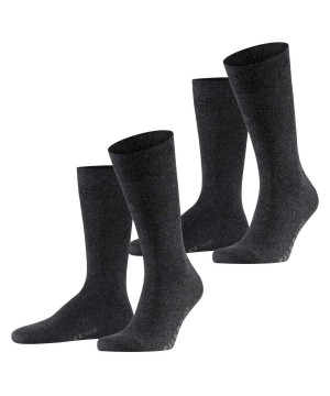 Skarpetki Falke Swing 2-Pack Socks Męskie Szare | ICGKFH-657