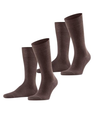 Skarpetki Falke Swing 2-Pack Socks Męskie Brązowe | REYLNH-078