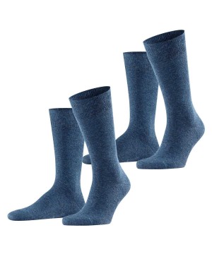 Skarpetki Falke Swing 2-Pack Socks Męskie Niebieskie | QJTGOK-385