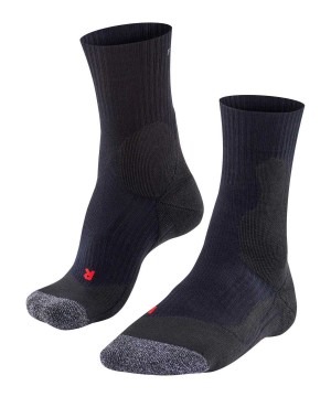 Skarpetki Falke TE2 Tennis Socks Męskie Czarne | WVUHOD-928