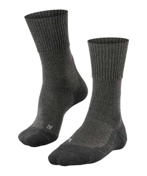 Skarpetki Falke TK1 Adventure Wool Trekking Socks Męskie Szare | NTLFMC-574