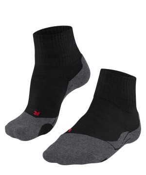 Skarpetki Falke TK2 Explore Short Trekking Short sock Męskie Czarne | HRWSIQ-346