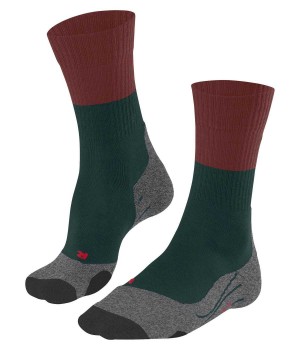 Skarpetki Falke TK2 Explore Trekking Socks Męskie Zielone | QYCASH-583